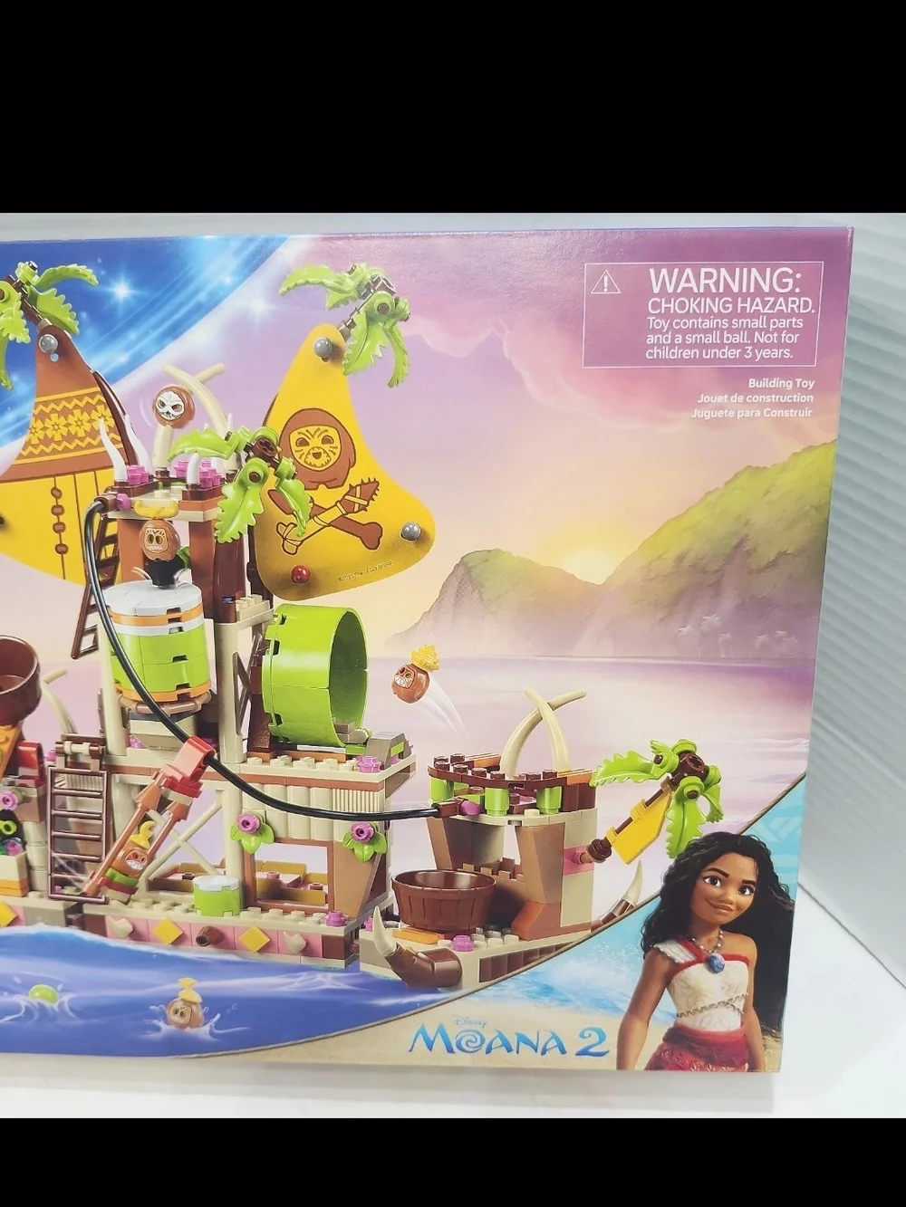LEGO Disney Moana 2 Kakamora Barge 43258 Building Kit (572 Pieces) The Rock Maui